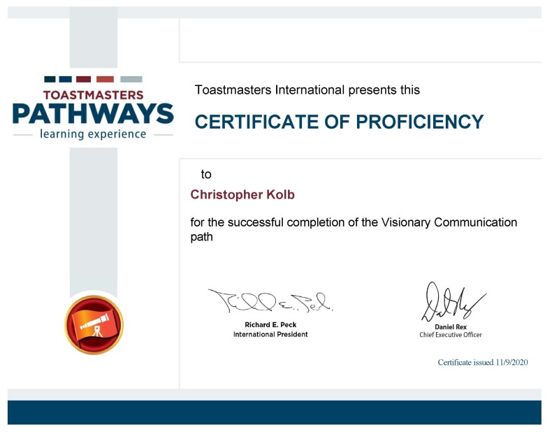 Christopher Kolb - Visionary Communication 