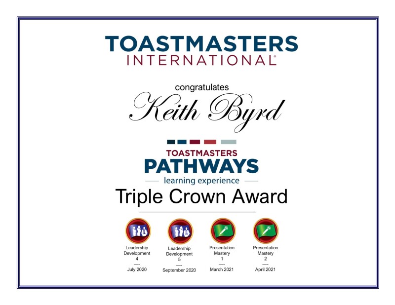 Keith Byrd Triple Crown